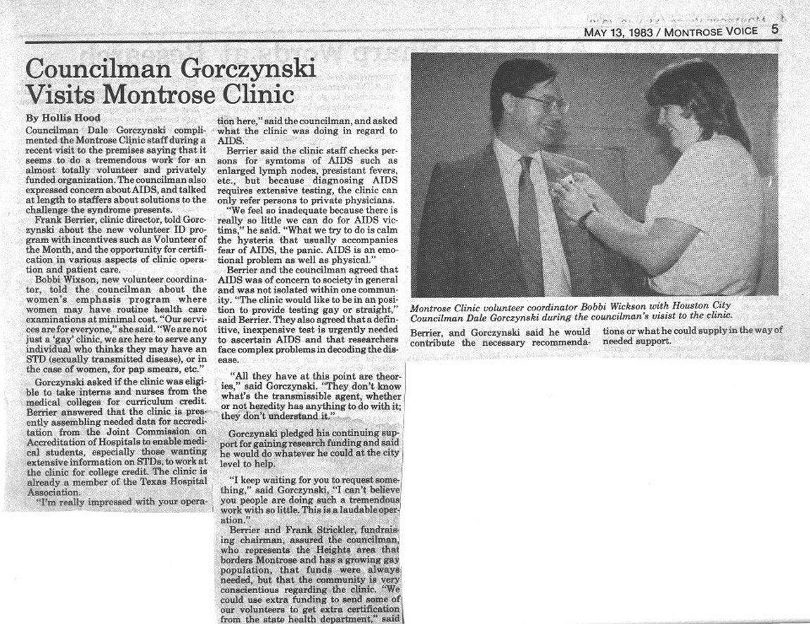 Montrose Clinic Legacy